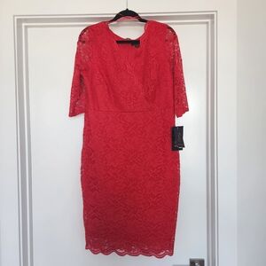 New Lace Red Dress